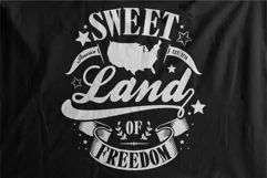 Typography American Themes - Sweet Land Of Freedom Product Image 2