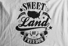 Typography American Themes - Sweet Land Of Freedom Product Image 3