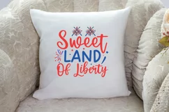 Sweet land of liberty SVG Design,American Flag SVG Product Image 3