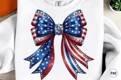 Rhinestone USA Coquette Bow PNG Product Image 1