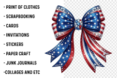 Rhinestone USA Coquette Bow PNG Product Image 3