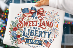 Sweet Land of Liberty 4th of July PNG Product Image 4