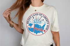 Sweet land of liberty god bless America SVG,4th of July SVG Product Image 2