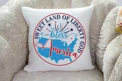 Sweet land of liberty god bless America SVG,4th of July SVG Product Image 5