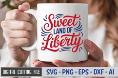 Sweet Land Of Liberty SVG File | 4th of July SVG Product Image 3