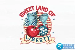 Sweet Land Of Liberty Sublimation PNG Product Image 1
