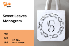 Sweet Leaves Monogram Product Image 1