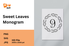 Sweet Leaves Monogram Product Image 1
