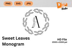 Sweet Leaves Monogram Product Image 1