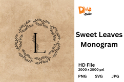 Sweet Leaves Monogram Product Image 1
