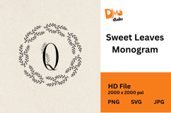 Sweet Leaves Monogram Product Image 1