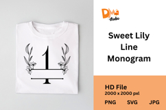 Sweet Lily Line Monogram Product Image 1