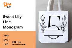 Sweet Lily Line Monogram Product Image 1