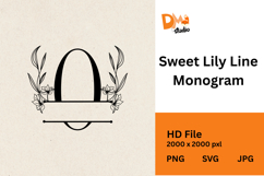 Sweet Lily Line Monogram Product Image 1