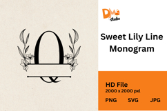 Sweet Lily Line Monogram Product Image 1
