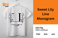 Sweet Lily Line Monogram Product Image 1