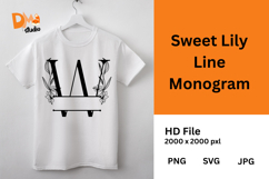 Sweet Lily Line Monogram Product Image 1