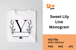 Sweet Lily Line Monogram Product Image 1