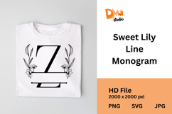Sweet Lily Line Monogram Product Image 1