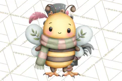 Cute Bee Clipart, Honey Bee PNG, Cute Animal Insect Png Product Image 3