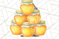 Cute Bee Clipart, Honey Bee PNG, Cute Animal Insect Png Product Image 5