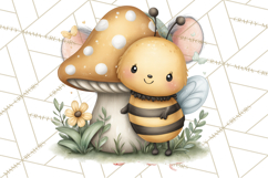 Cute Bee Clipart, Honey Bee PNG, Cute Animal Insect Png Product Image 3