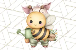 Cute Bee Clipart, Honey Bee PNG, Cute Animal Insect Png Product Image 4