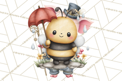 Cute Bee Clipart, Honey Bee PNG, Cute Animal Insect Png Product Image 5