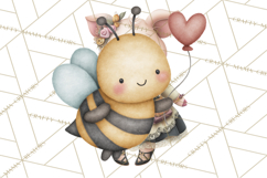Cute Bee Clipart, Honey Bee PNG, Cute Animal Insect Png Product Image 2