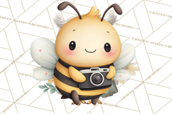 Cute Bee Clipart, Honey Bee PNG, Cute Animal Insect Png Product Image 3