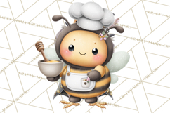 Cute Bee Clipart, Honey Bee PNG, Cute Animal Insect Png Product Image 4