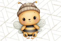 Cute Bee Clipart, Honey Bee PNG, Cute Animal Insect Png Product Image 5