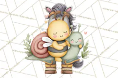 Cute Bee Clipart, Honey Bee PNG, Cute Animal Insect Png Product Image 3