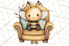 Cute Bee Clipart, Honey Bee PNG, Cute Animal Insect Png Product Image 2
