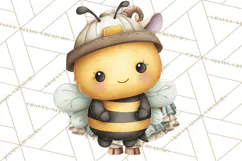 Cute Bee Clipart, Honey Bee PNG, Cute Animal Insect Png Product Image 3