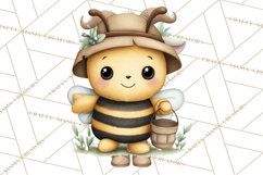 Cute Bee Clipart, Honey Bee PNG, Cute Animal Insect Png Product Image 4