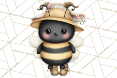 Cute Bee Clipart, Honey Bee PNG, Cute Animal Insect Png Product Image 5