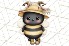 Cute Bee Clipart, Honey Bee PNG, Cute Animal Insect Png Product Image 5