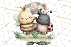 Cute Bee Clipart, Honey Bee PNG, Cute Animal Insect Png Product Image 4