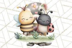 Cute Bee Clipart, Honey Bee PNG, Cute Animal Insect Png Product Image 4