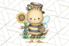 Cute Bee Clipart, Honey Bee PNG, Cute Animal Insect Png Product Image 2