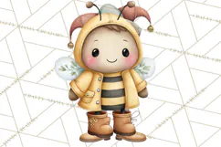 Cute Bee Clipart, Honey Bee PNG, Cute Animal Insect Png Product Image 3