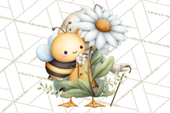 Cute Bee Clipart, Honey Bee PNG, Cute Animal Insect Png Product Image 4