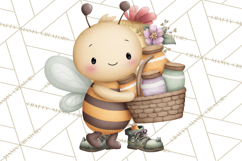 Cute Bee Clipart, Honey Bee PNG, Cute Animal Insect Png Product Image 2