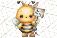 Cute Bee Clipart, Honey Bee PNG, Cute Animal Insect Png Product Image 3