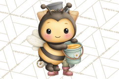 Cute Bee Clipart, Honey Bee PNG, Cute Animal Insect Png Product Image 4