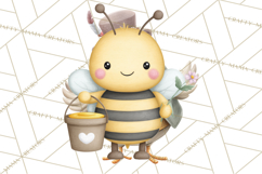 Cute Bee Clipart, Honey Bee PNG, Cute Animal Insect Png Product Image 5