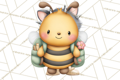 Cute Bee Clipart, Honey Bee PNG, Cute Animal Insect Png Product Image 3