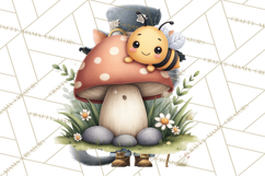 Cute Bee Clipart, Honey Bee PNG, Cute Animal Insect Png Product Image 4