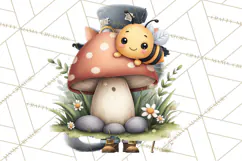 Cute Bee Clipart, Honey Bee PNG, Cute Animal Insect Png Product Image 4